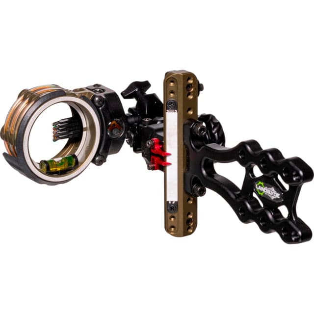Axcel LANDSLYDE Slider Tactical Bowhunting Sight AccuStat II Micro 5 Pin Bow Sights .010 Black
