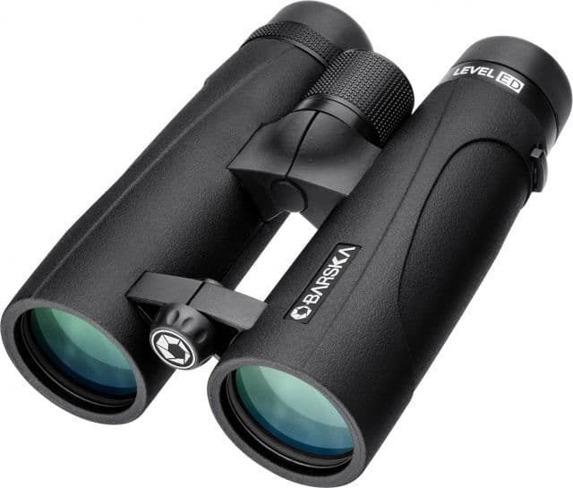 Barska 10x42mm WP Level ED Roof Prism Binocular Matte Black Medium