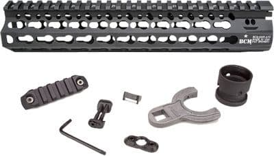 Bravo Company 10in Alpha Keymod Rail for AR Rifles Aluminum Alloy Black Finish