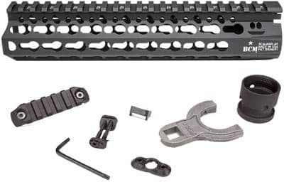 Bravo Company 9in KMR Alpha Keymod Rail for AR Rifles Aluminum Alloy Black Finish
