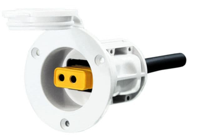 Cannon Flush Mount Power Port White