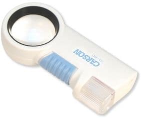 Carson MagniFlash 11x Magnifier Loupe White