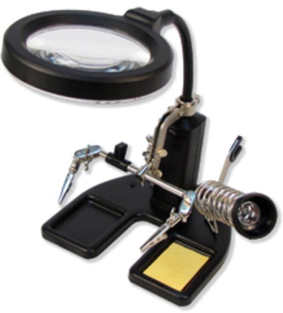 Carson SolderMag 1.75x Station Magnifier Loupe Black