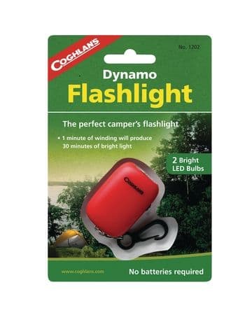 Coghlans Dynamo Flashlight With Key Ring Clip