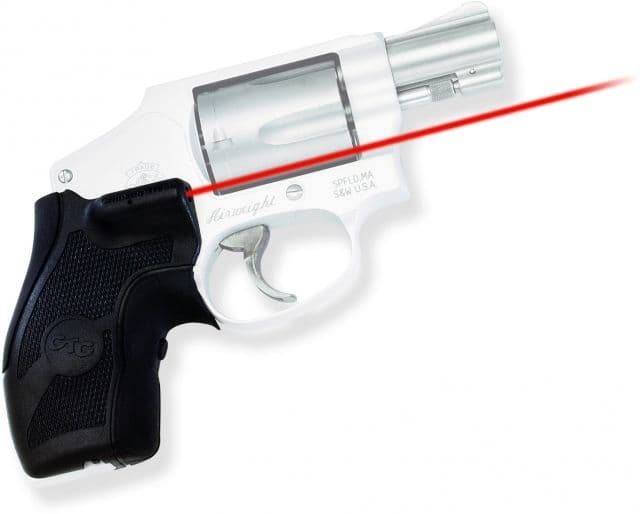 Crimson Trace Lasergrip Sight Black Smith and Wesson J-Frame Round Butt