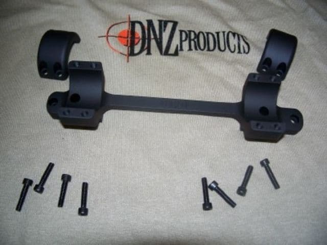 DNZ Products Game Reaper Scope Mount - Remington 700 Long Action Low Ring 0 MOA Hand 1 in Tube Black Matte