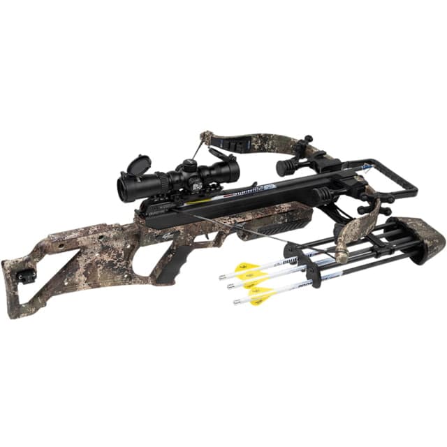 Excalibur Micro Suppressor Extreme Crossbow Tact100 Scope and Charger EXT 6.4lbs 400 FPS Trutimber Strata Color1 : TruTimber Strata