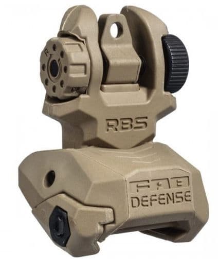 Fab Defense Top Mounted Deployable Rear Sight Flat Dark Earth