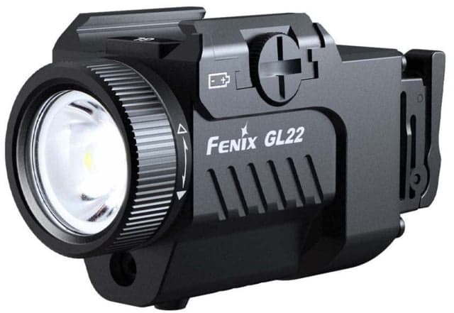 Fenix GL22 Tactical LED Weapon Light w/ Red Laser Sight 16340 White 750 Lumens Black