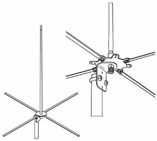 FIRESTIK 4ft 2-Meter Mobile Base Antenna Black
