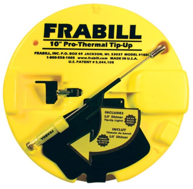 Frabill Pro Thermal Tip-Up with Lite Chart Chartreuse 10 in