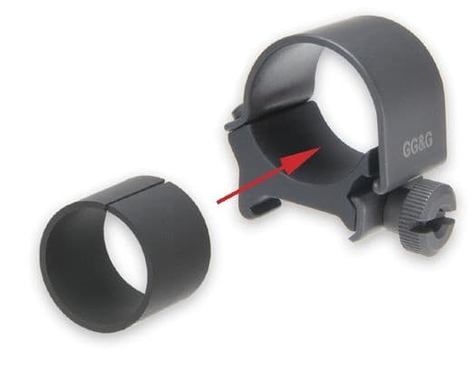 GG&G 1in Flashlight Mounting Ring & .900 Ring Insert
