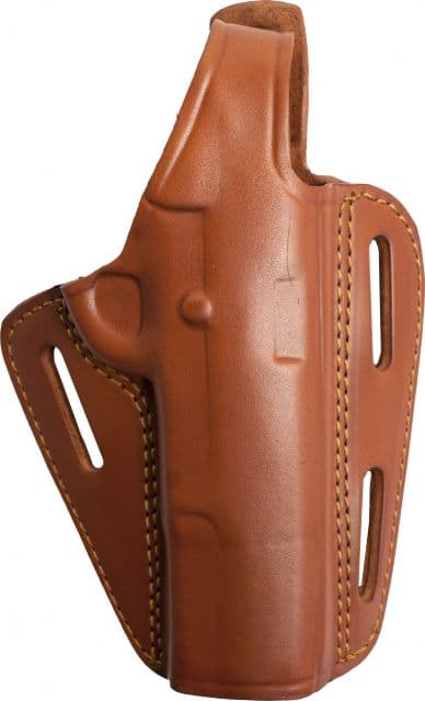 Gould & Goodrich Three Slot Pancake Concealment OWB Belt Holster SIG Sauer P229 DAK w/ Rail Right Hand Chestnut Brown