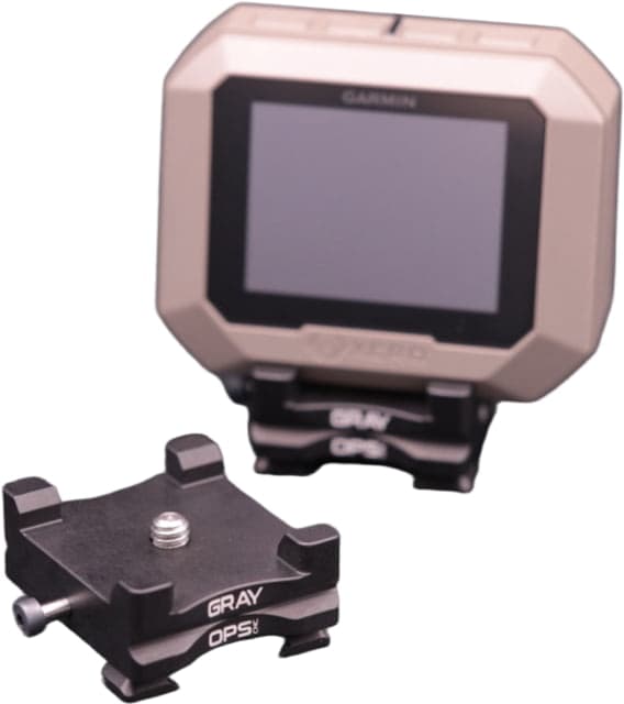 Gray Ops CNC Garmin Mount Black