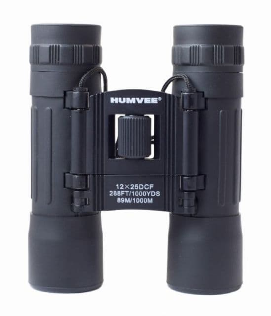 Humvee 12x25 Compact Binocular - Black HMV-B-12X25B