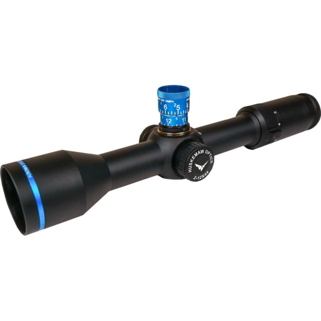 Huskemaw Blue Diamond 2-12x44mm 30mm Tube Rifle Scope Second Focal Plane HuntSmart Reticle Black