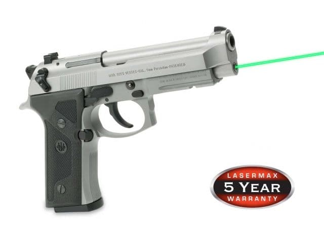 LaserMax Green Laser Sight for Beretta 92 96 and Taurus 92 99 100 101
