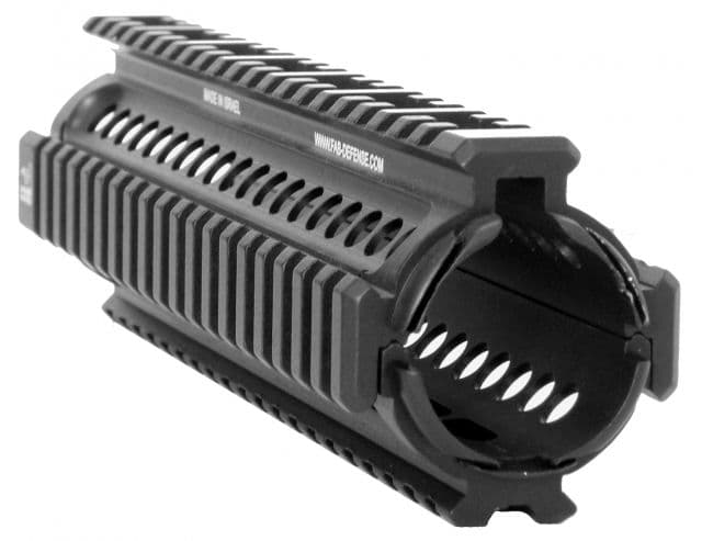 FAB Defense M16 Aluminum AR-15 Picatinny Quad Rail Handguard Mid-Length Black