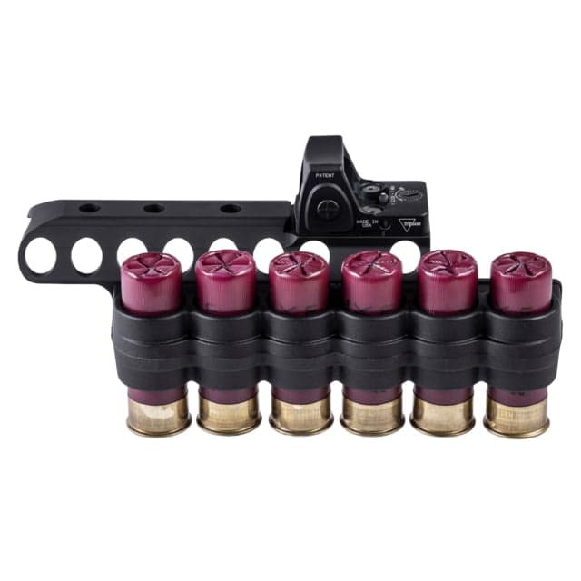Mesa Tactical SureShell Carrier and Reflex Red Dot Sight Mount Benelli M4 Polymer 6-Shell 12 Gauge Trijicon RMR 5.5 in Black
