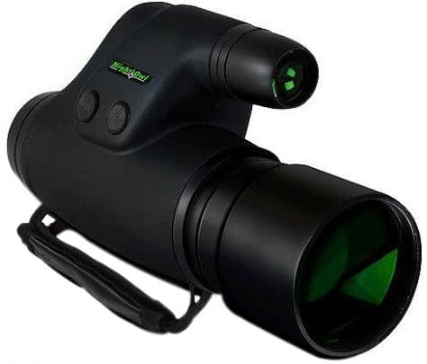 Night Owl NexGen I Monocular 5x50mm Gen 1 Green Phosphor 15 Degrees Plastic Lens - Black