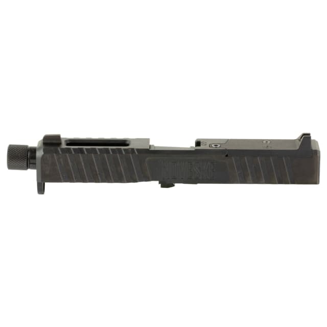 Noveske DM Slide and Pistol Threaded Barrel Set For Glock 19 Gen 4 9mm 4in 1-10 Twist Includes Noveske End Plate Cover Plate w/Rear Sight Front Sight