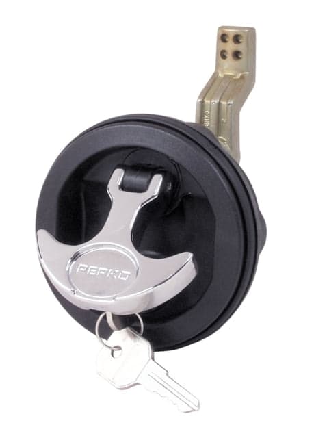 USED Perko Surface-Mount Lock & Latch - 1/2" Black