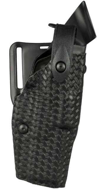 Safariland 6360 ALS/SLS Mid-Ride Level-III Retention Sig SauerP226 Rail Basket Weave Black Left Hand with Rails 6360-477-82