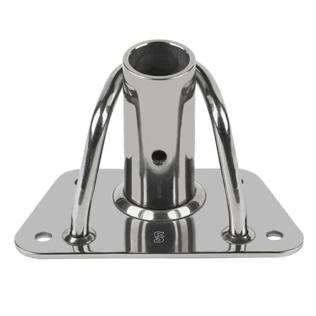 Schaefer Marine Stanchion Base Single - Heavy-Duty