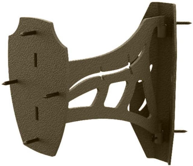 Skull Hooker Corner Shoulder Mount Brown