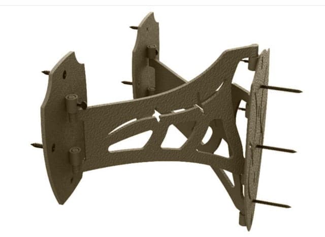 Skull Hooker Dual Shoulder Mount Brown