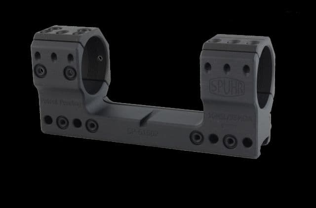 USED Spuhr 36mm Rifle Scope Mount Black Height- 38mm/1.5in