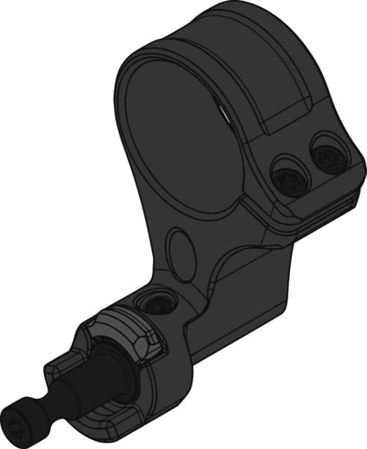 Spuhr Magnifier Yoke Assembly 30mm Tube 74mm Black