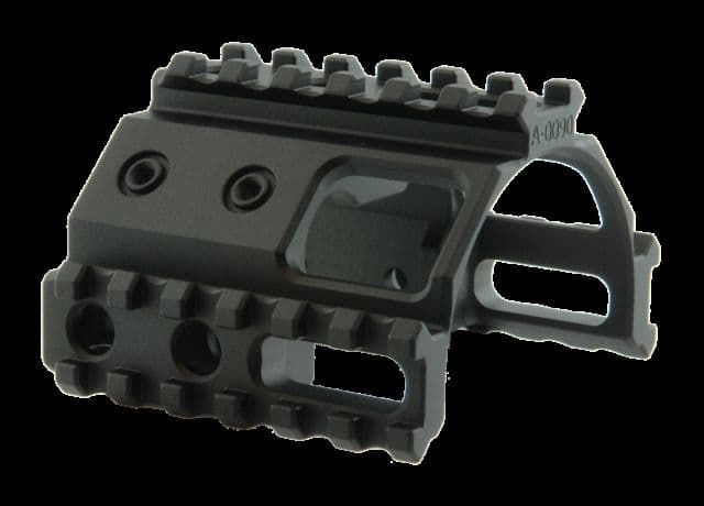 Spuhr Tri-Rail Short Black Length 70 mm/2.76in