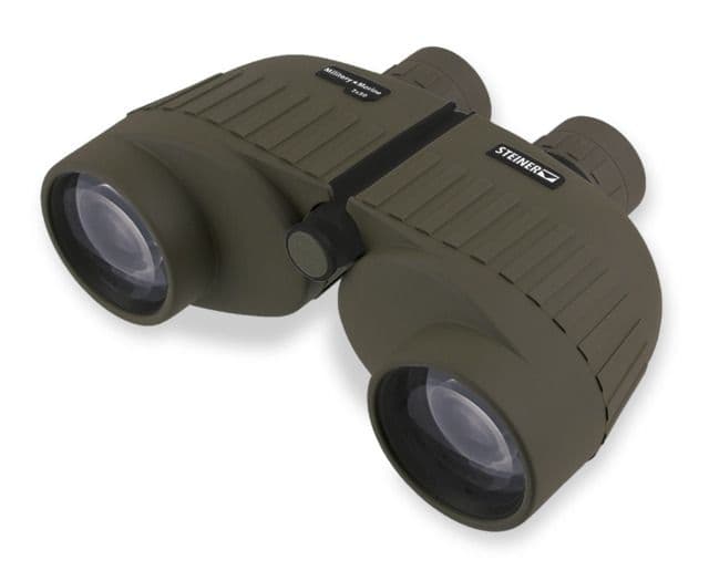 Steiner Military Marine 7x50mm Porro Prism Binoculars NBR Long Life Rubber Armoring Green