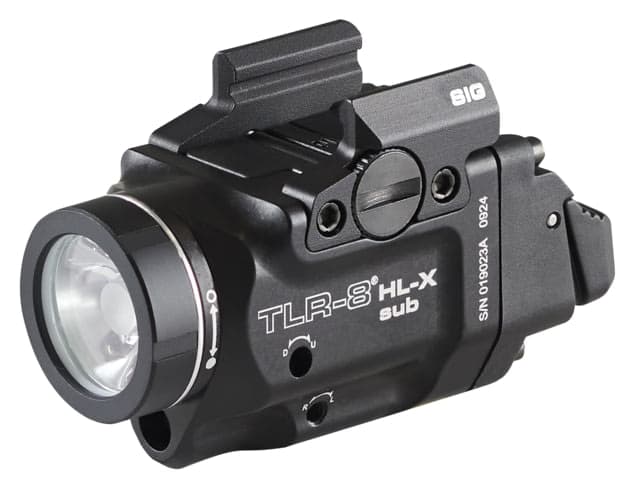 Streamlight TLR-8 HL-X SUB USB SL-B9 Rechargeable 1000 Lumens LED Weapon Light for Sig Sauer P365/XL Closed Rail Systems with High And Low Switches