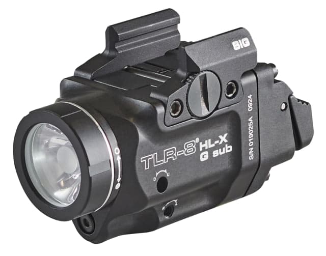 Streamlight TLR-8 HL-X G SUB USB SL-B9 Rechargeable 1000 Lumens LED Weapon Light for Sig Sauer P365/XL Closed Rail Systems w/ High And Low Switches