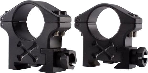 Talley 30mm Tactical Ring Black Armor Extra High 6 Screw Black Armor 30mm