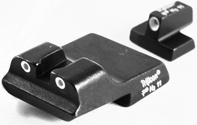 Trijicon Bright & Tough 3 Dot Night Sight Set Green Front & Rear - S&W 1911