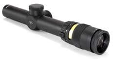 Trijicon AccuPoint TR-24 1-4x24mm Rifle Scope 30 mm Tube Second Focal Plane Black Amber Standard Duplex Crosshair w/ Dot Reticle MOA Adjustment