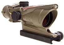 Trijicon ACOG TA31 4x32mm Rifle Scope Flat Dark Earth Illum Red Chevron .223 / 5.56x45mm Reticle MOA Adjustment