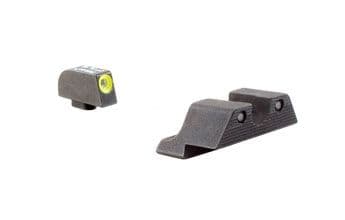 USED Trijicon Glock HD Night Sight Set - Front Sight Yellow Outline / Green Tritium Rear Sight Black Outline / Green Tritium GL101Y