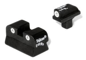 Trijicon Bright & Tough Green Front & Green Rear Night Sight Set - Colt Govt Newer