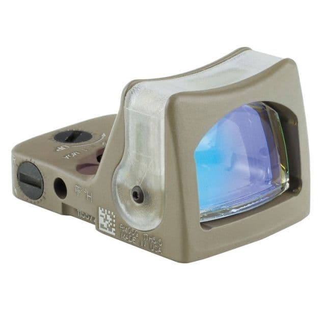 Trijicon RMR Dual Illuminated Reflex Sight 9 MOA Amber Dot No Mount FDE