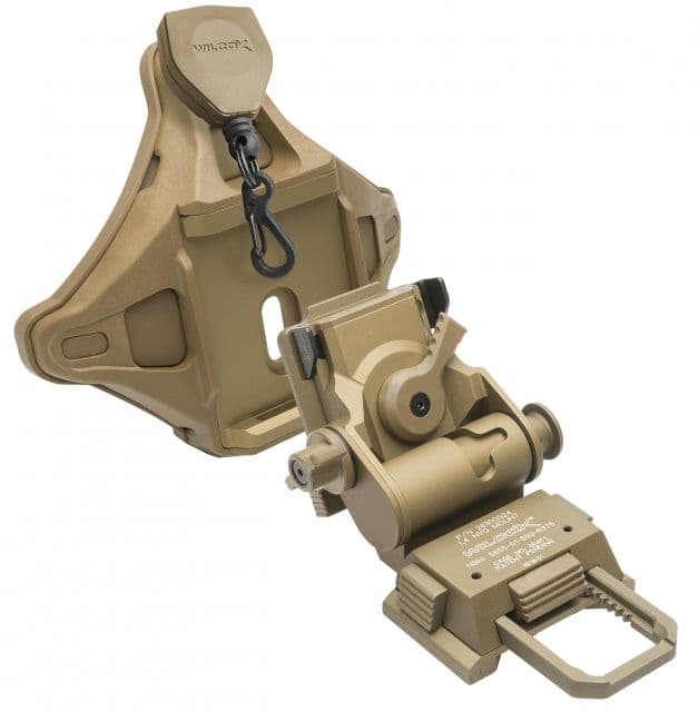 Wilcox G24 Night Vision Mount w/Hybrid Shroud Tan
