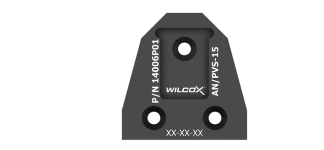 Wilcox NVG Interface Shoe Adapter PVS-15 Black