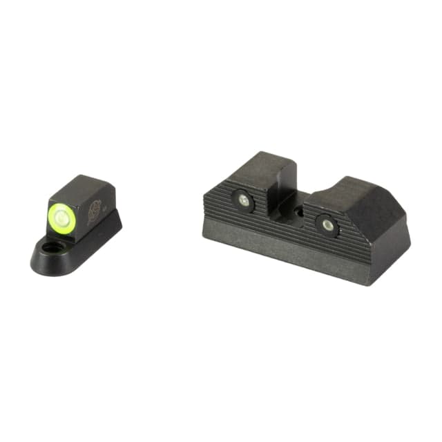 XS Sights R3D 2.0 Standard Height Tritium Night Sight For CZ P10 Green Front Outline Green Tritium Front/Rear