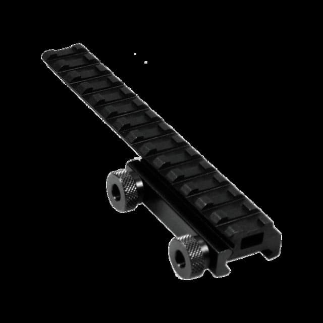 XTS 1/2in. Offset See-through Riser Mount Black