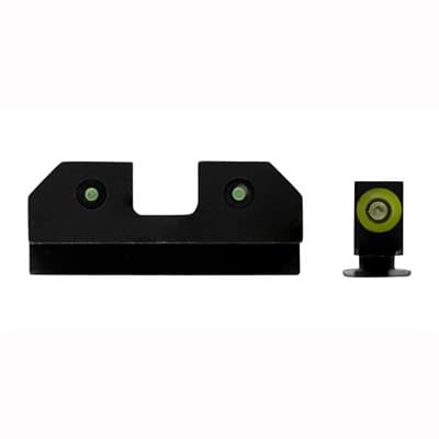 R3d Night Sights For Glock - R3d Night Sights For Glock 17/19/22/24/26/27/31/36/38 Green