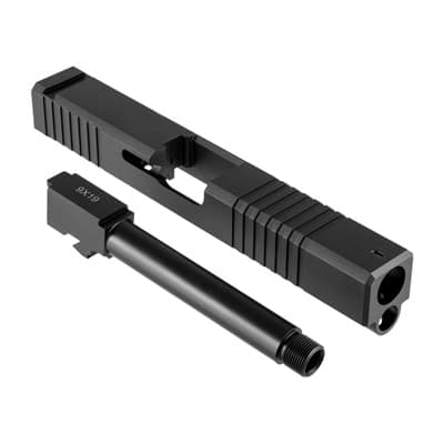 19ls Slide & Barrel Kit For GlockA(R) - Threaded 19ls Iron Sight Slide & Barrel Kit