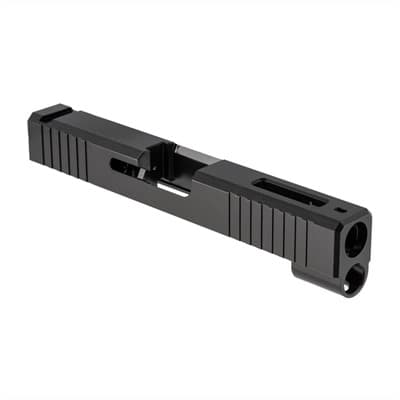 Iron Sight Slides For GlockA(R) 48 - Brn Iron Sight Slide W/Window For Glock 48, Black Nitride